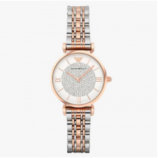 Emporio Armani AR1926 阿玛尼满天星玫瑰金圆形钢带石英女士腕表 AR1926 Emporio Armani AR1926 阿玛尼满天星玫瑰金圆形钢带石英女士腕表 AR1926