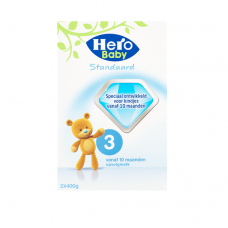 Hero Baby Standaard 3 (2x400g) 荷兰本土纸盒美素 3 段适用于10-12 月(2x400g) Hero Baby Standaard 3 (2x400g) 荷兰本土纸盒美素 3 段适用于10-12 月(2x400g)