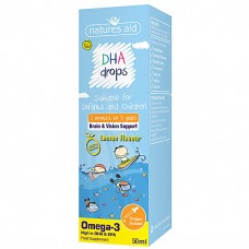 Natures Aid DHA (Omega-3) Druppels voor baby's en kinderen 50ml Natures Aid DHA鱼油婴幼儿滴剂 50ml Natures Aid DHA (Omega-3) Druppels voor baby's en kinderen 50ml Natures Aid DHA鱼油婴幼儿滴剂 50ml