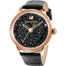 Swarovski Crystalline Hours Watch, Leather strap, Black, Rose gold tone 施华洛世奇Crystalline Hours 腕表, 真皮表带, 黑色, 玫瑰金色调 5295377 Swarovski Crystalline Hours Watch, Leather strap, Black, Rose gold tone 施华洛世奇Crystalline Hours 腕表, 真皮表带, 黑色, 玫瑰金色调 5295377