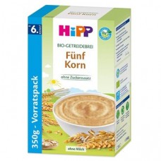 HiPP Bio-Getreidebrei 5-Korn 350g 德国喜宝有机谷物米粉 350g (6个月及以上) HiPP Bio-Getreidebrei 5-Korn 350g 德国喜宝有机谷物米粉 350g (6个月及以上)