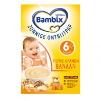 Bambix Fijne granen banaan Bambix 营养米糊香蕉味(6月+) 200g Bambix Fijne granen banaan Bambix 营养米糊香蕉味(6月+) 200g