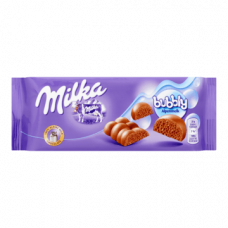 Milka Bubbly Melk Chocolade Reep 100g Milka Bubbly Melk Chocolade Reep 100g