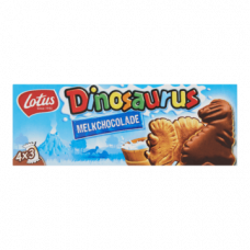 Lotus Dinosaurus Melkchocolade 4 x 3 Stuks 225g Lotus Dinosaurus Melkchocolade 4 x 3 Stuks 225g