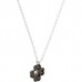 Swarovski Latisha Flower Pendant, Black, Rhodium plating 5368980 施华洛世奇四叶草链坠镀白金色 两面四叶草 Swarovski Latisha Flower Pendant, Black, Rhodium plating 5368980 施华洛世奇四叶草链坠镀白金色 两面四叶草