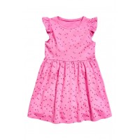 H&M Tricot jurk Cerise/hartjes H&M 儿童连衣裙（枚红色）