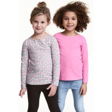 H&M Set van 2 tops Grijs/stippen H&M 女童上衣2套装 (灰色/圆点) H&M Set van 2 tops Grijs/stippen H&M 女童上衣2套装 (灰色/圆点)